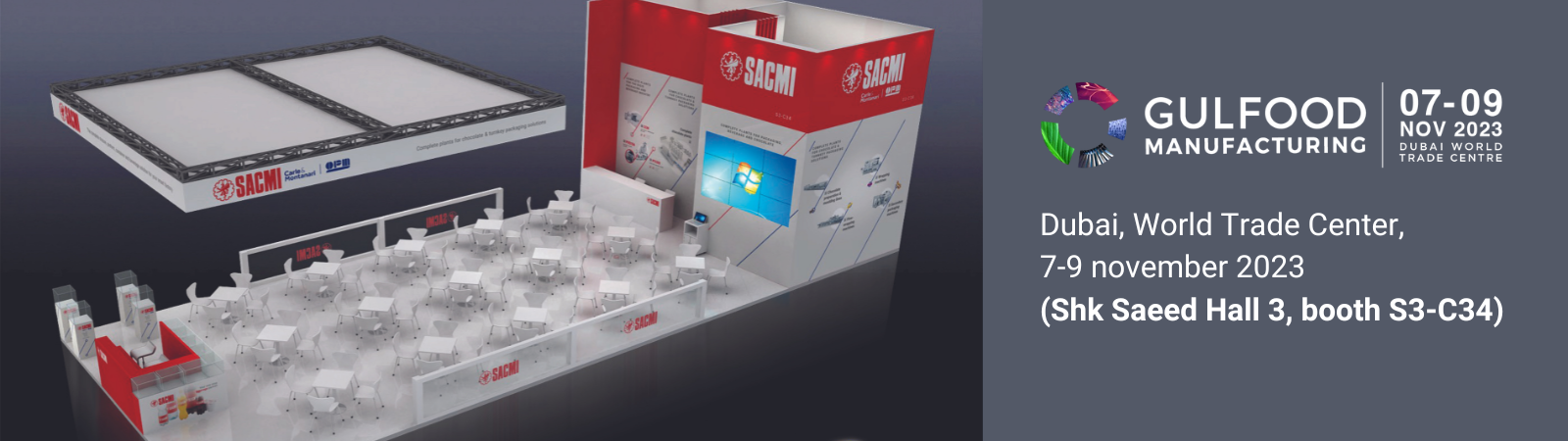 A unique partner for sustainable packaging. SACMI at Gulfood Manufacturing 2023