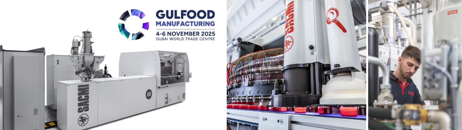 “Extra Light, Easy Grip” – SACMI @ Gulfood Manufacturing 2025