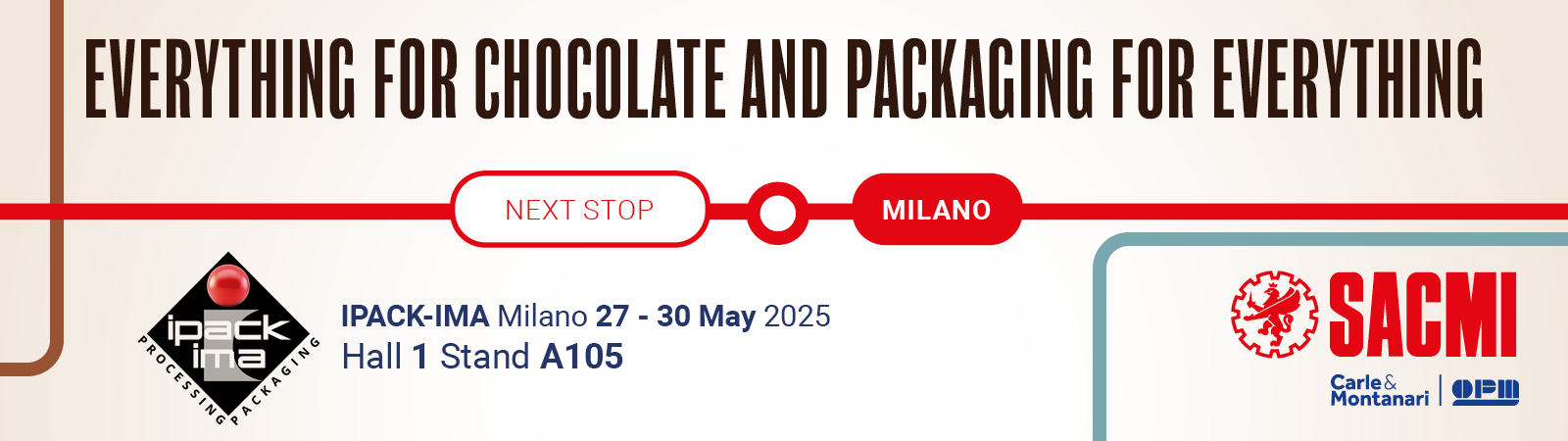 SACMI Packaging & Chocolate a Ipack-Ima 2025, soluzioni sostenibili per un packaging responsabile