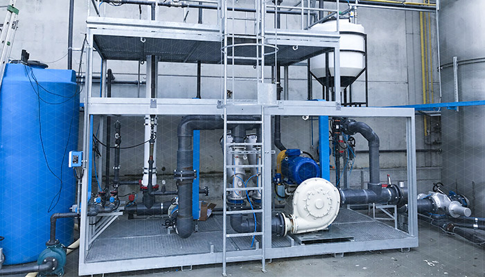Glazing shop waste water treatment (physical-dynamic system)