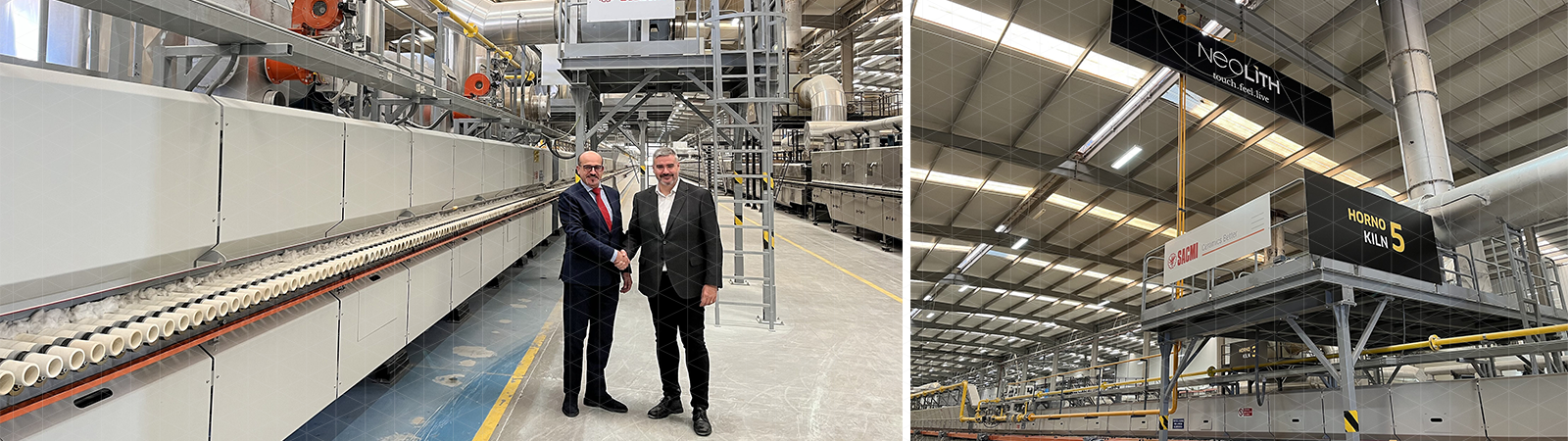 Neolith (Spain) doubles its output capacity with the new SACMI FMA «Maestro», the most technologically advanced kiln on the market