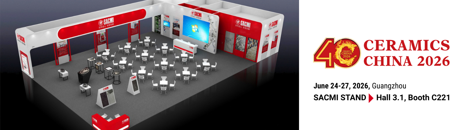 Competitiveness, efficiency and digital quality: SACMI at Ceramics China 2026